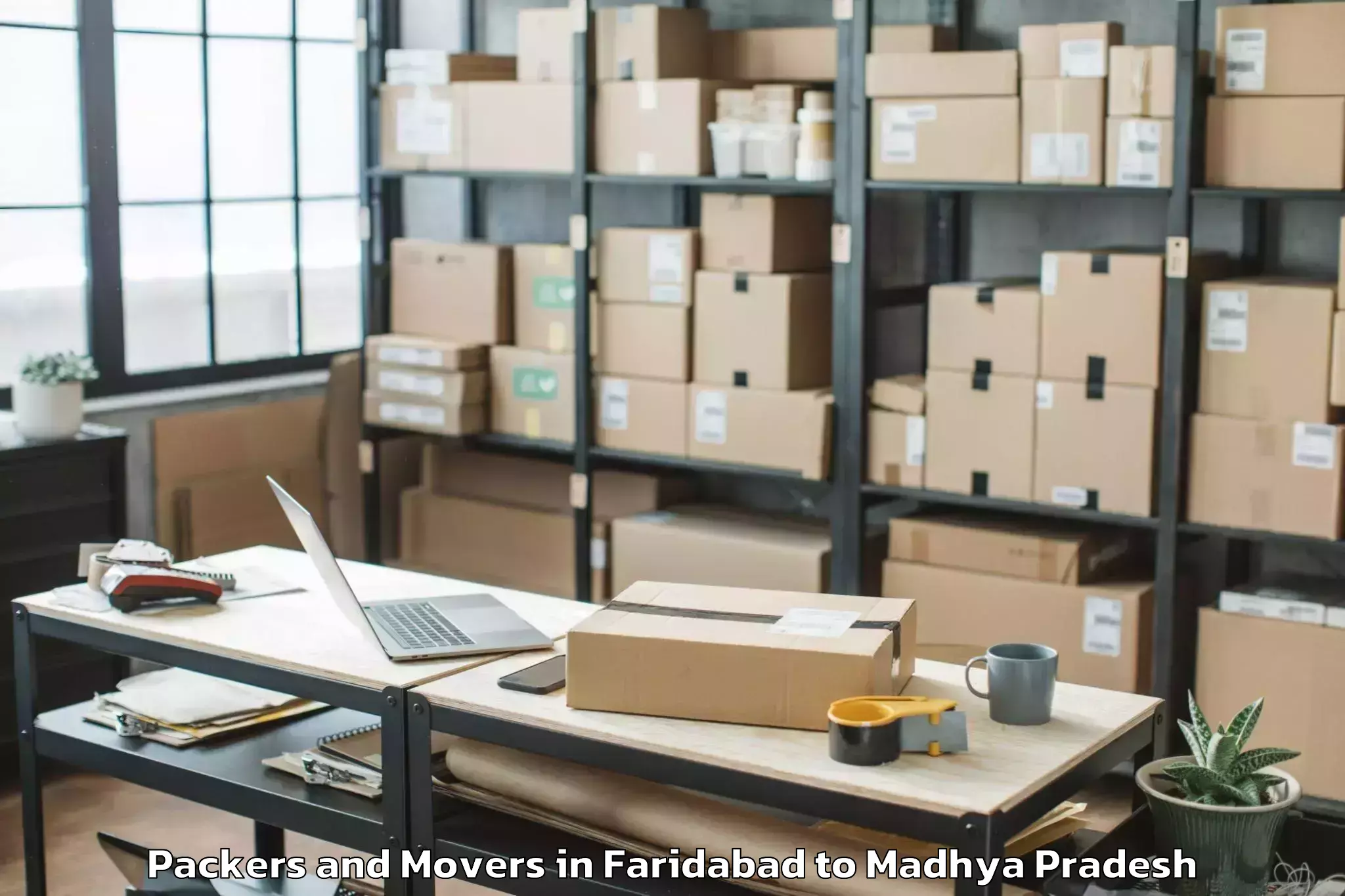 Book Faridabad to Ajaigarh Packers And Movers